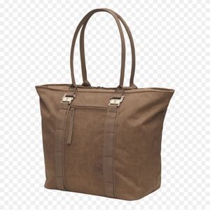 Db Brown Tote Bag with Dual Straps